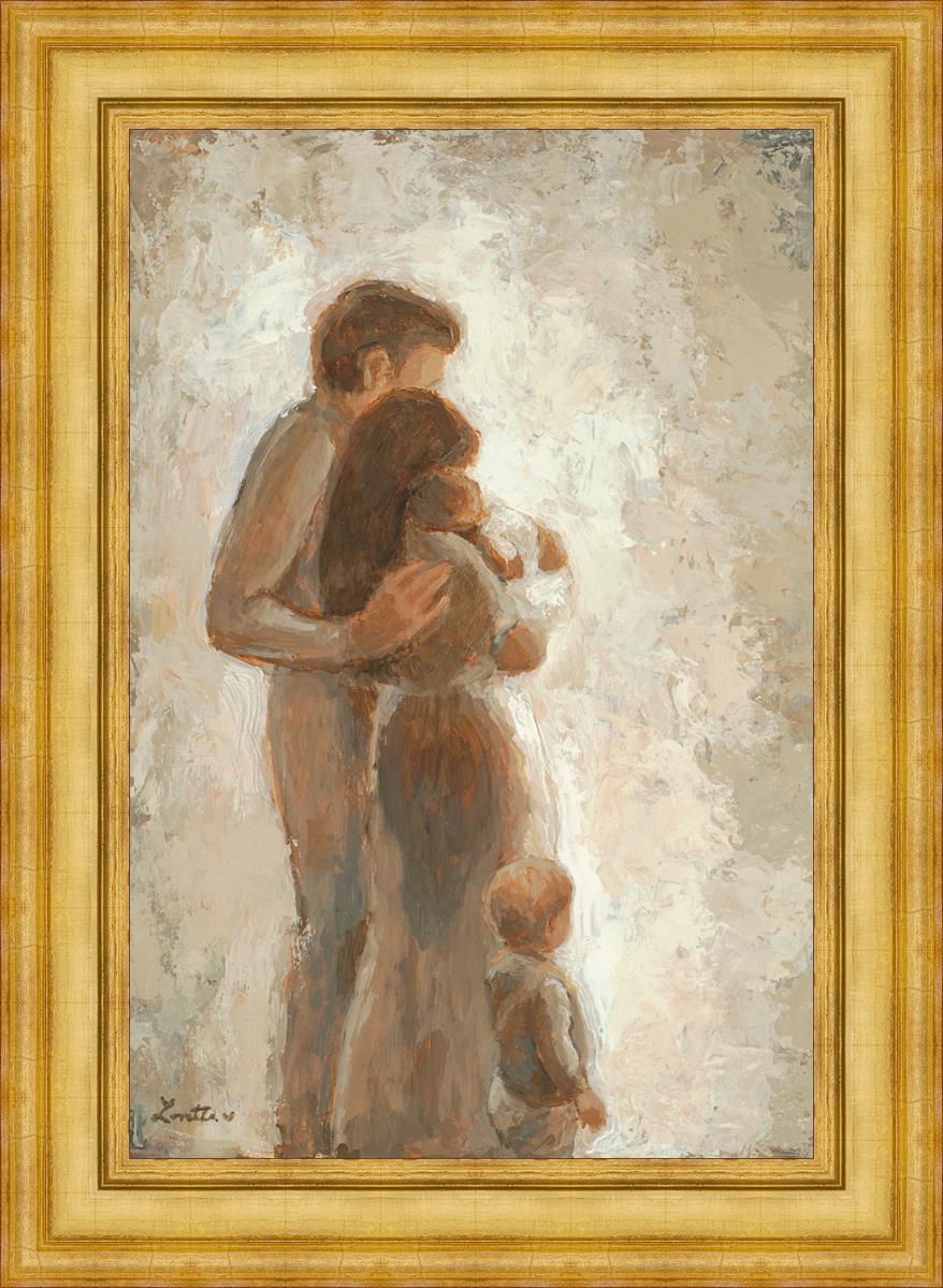 Family Looking Towards the Light - Inspirational Wall Art for Home Decor | Motivational Canvas Print for Living Room, Bedroom & Office | Perfect Gift for Family & Friends