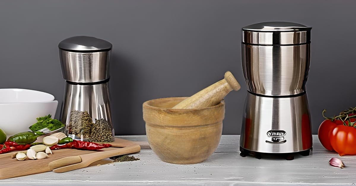 Handmade Indian Wooden Mortar and Pestle Set - Natural Rustic Style Herb & Spice Grinder, Masala Mixer, Manual Kharal for Crushing Seasonings & Pills - Perfect Kitchen Utensil & Housewarming Gift for Ayurvedic Cooking, Herbal Remedies & Spice Preparation