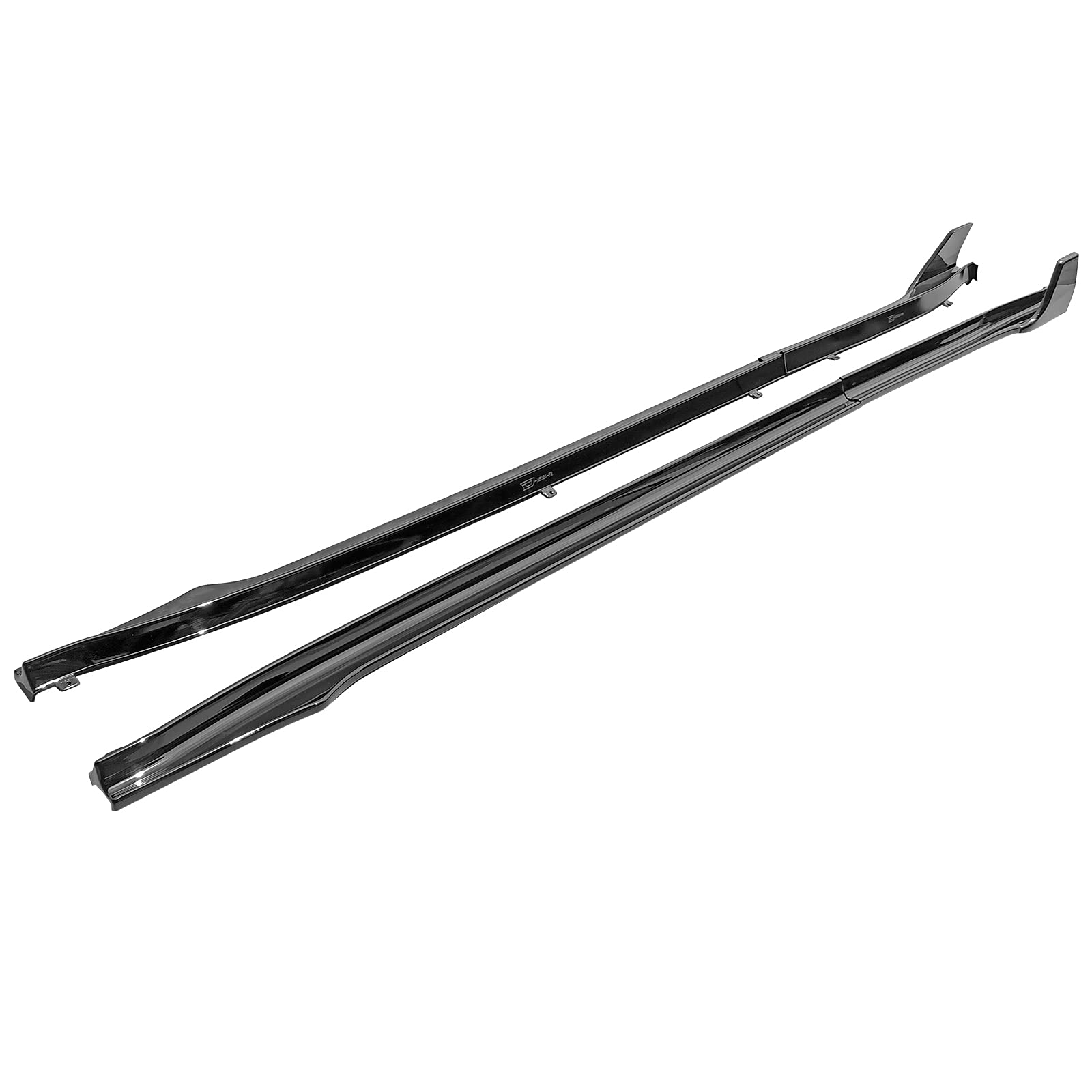 IKON MOTORSPORTS V Style Side Skirts Extension Kit - Gloss Black Rocker Panel for 2017-2025 Tesla Model 3 (6PC PP, Driver & Passenger Side) | Premium Car Body Styling for Enhanced Sporty Look & Road Protection
