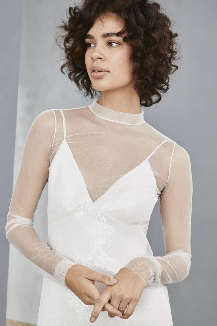 Amsale LW131 Elegant Wedding Dress - Size 10 | Perfect for Bridal Ceremonies, Formal Events & Special Occasions
