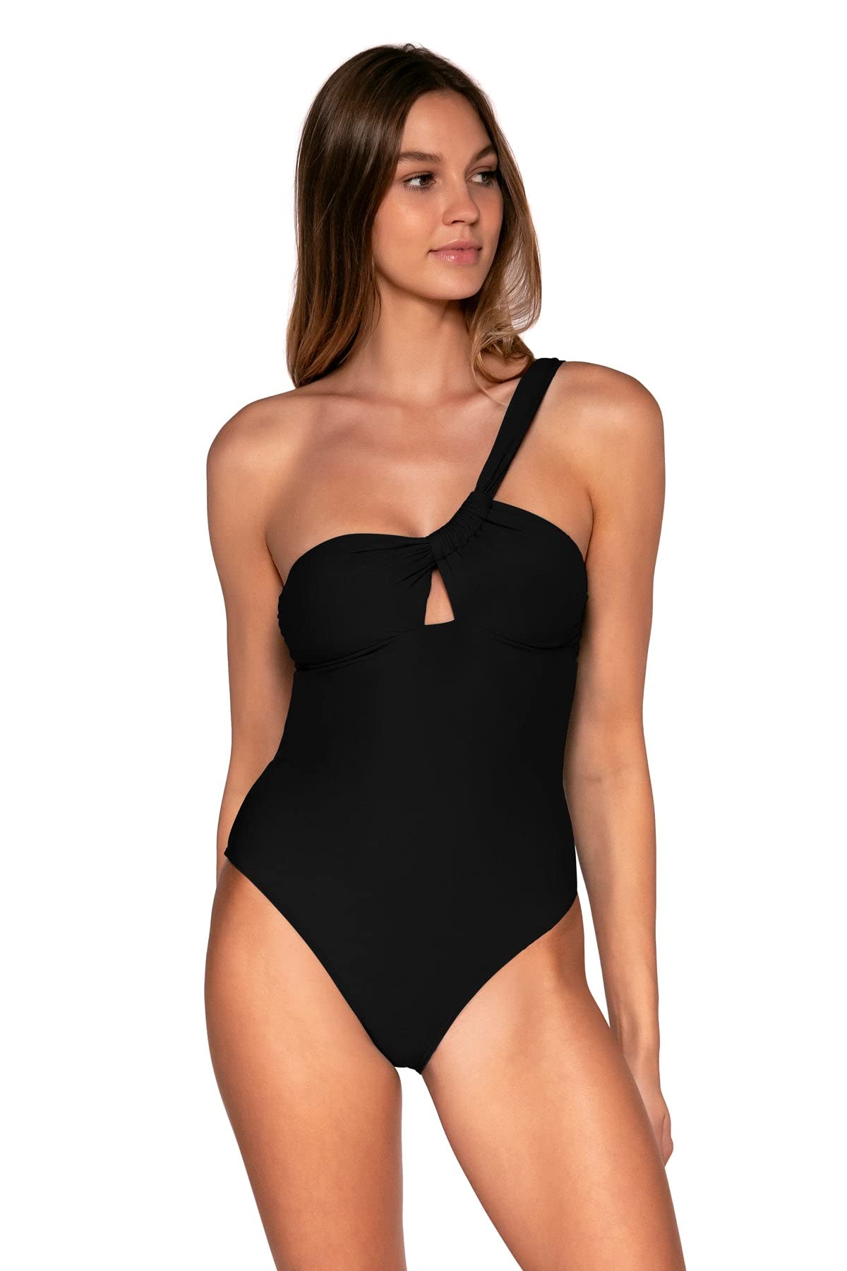 Sunset Ginger One Piece Women's Swimsuit with Removable Pads - Flattering Swimwear for Beach, Pool & Vacation | Tummy Control Bathing Suit