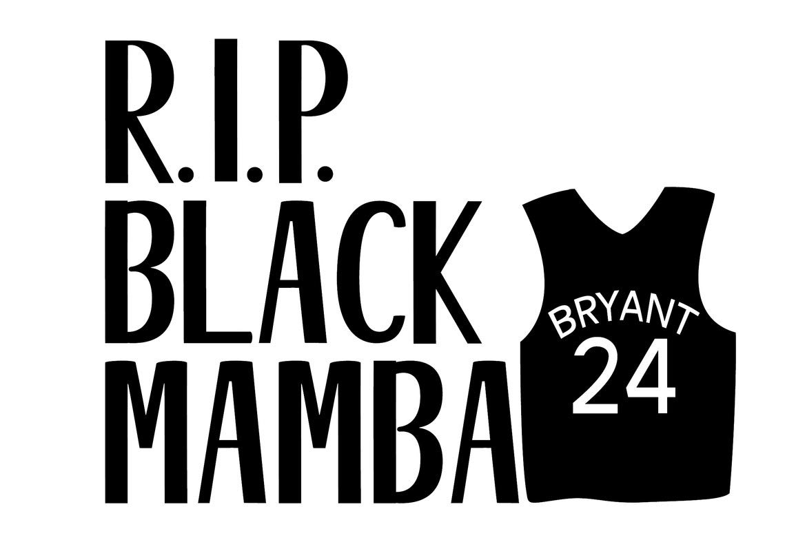 Kobe Bryant NOK Vinyl Decal Sticker - Black Mamba Tribute for Cars, Trucks, Vans, Walls & Laptops - 5.5 x 4.5 Inches - Perfect for Fans, Memorials & Sports Decor (NOK789)