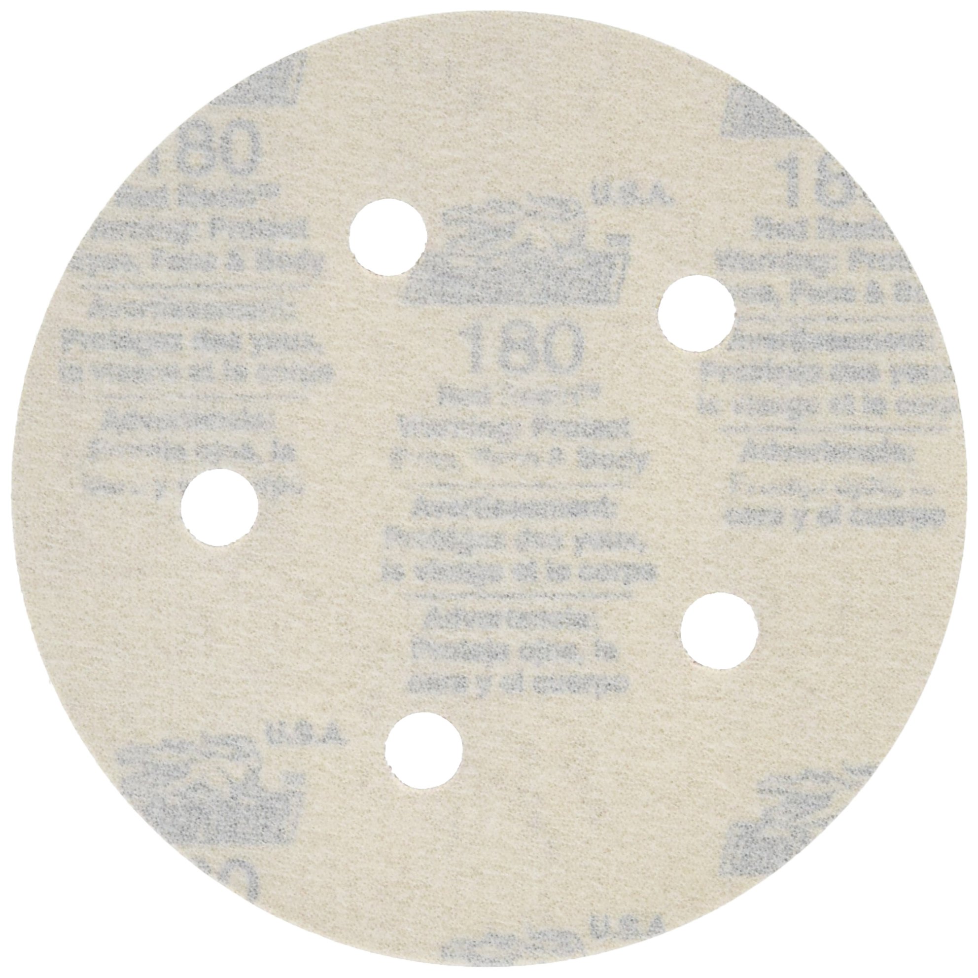 ALI INDUSTRIES 3782 5-Inch 180 Grit Sanding Discs (5-Pack) - Premium Sandpaper for Woodworking, Metal Polishing & DIY Projects