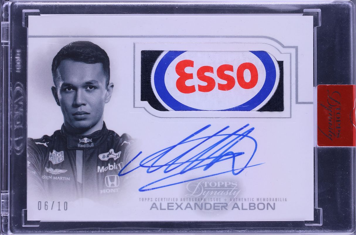 Alexander Albon Autographed Racing Gloves Relics - 2020 Topps Dynasty F1 Collectible Memorabilia - Perfect for F1 Fans, Sports Collectors & Racing Enthusiasts