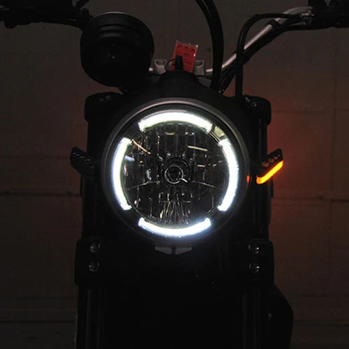 Ducati Scrambler Front Turn Signals LED Lights - Compatible with 2015-2022 Models - High Visibility Motorcycle Indicators for Day & Night Riding