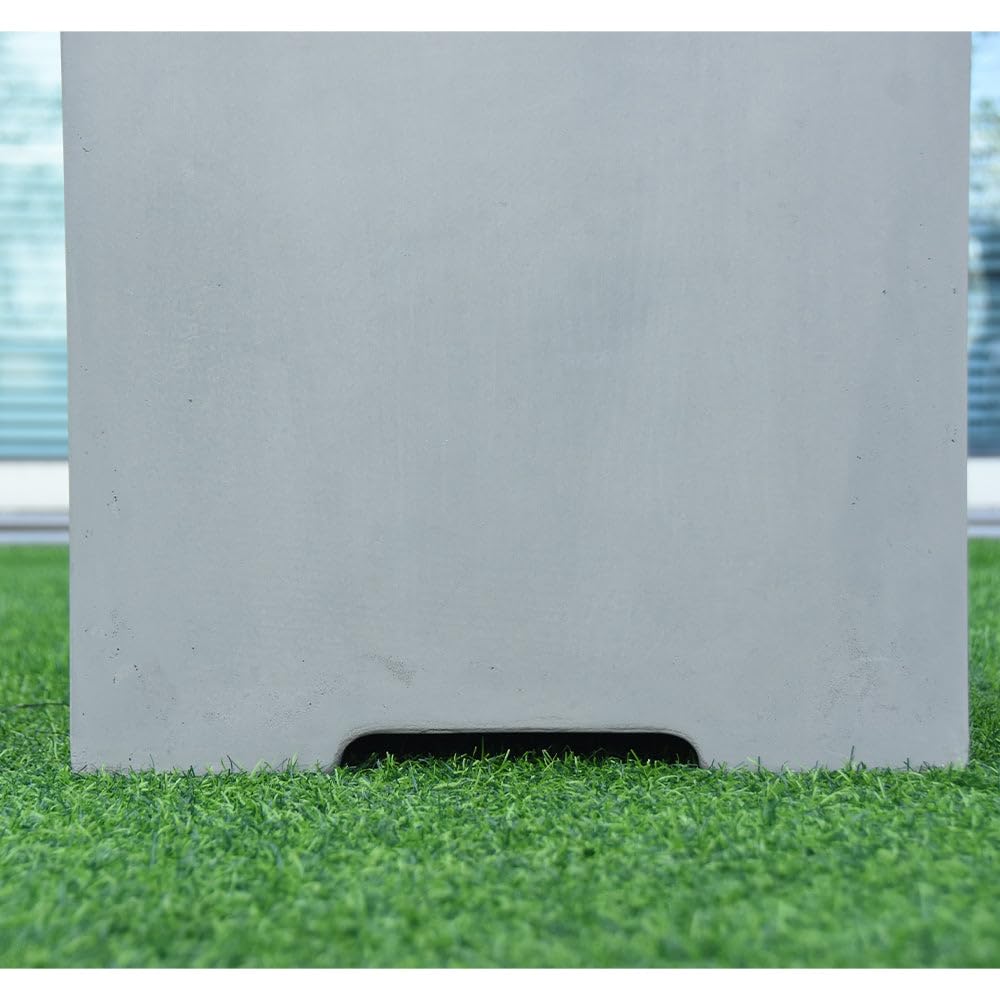 **20 Inch Square Light Grey Propane Tank Cover - Fire Pit Accessory & Outdoor Side Table - Fits Standard 20 lb Tank - Hide Unsightly Tanks in Style - Perfect for Patio, Deck, and Backyard Gatherings**