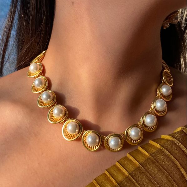 Pearl Essence Styled Look Jewelry Set (2-Piece) - Perfect for Weddings, Parties & Elegant Occasions
