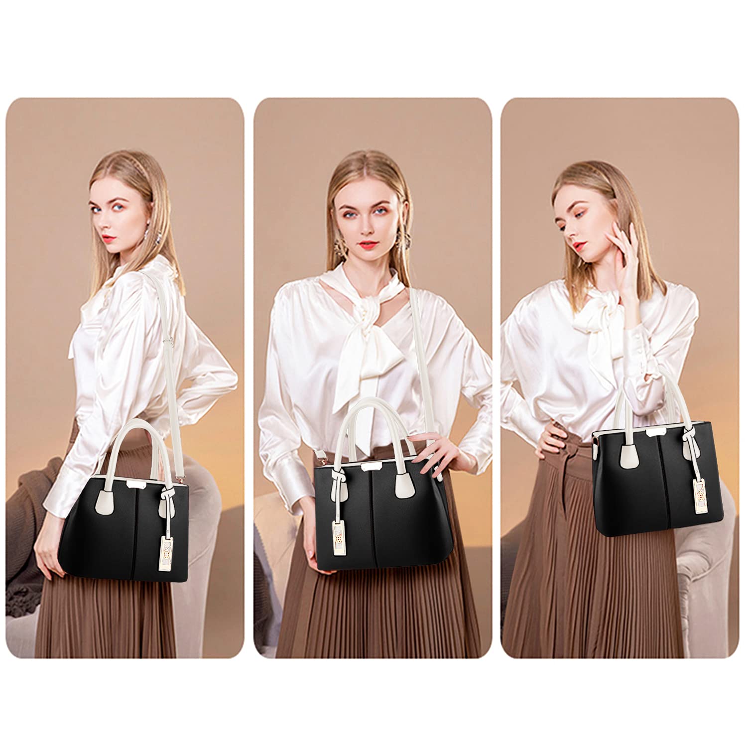 Chicarousal Women's Leather Crossbody Bag - Stylish Tote & Shoulder Purse for Daily Use