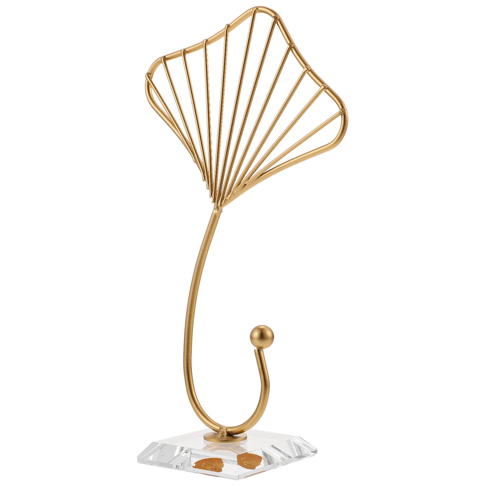 PRETYZOOM Iron Leaves Sculpture - Elegant Metal Home & Office Decor, Desktop Ornament for Living Room, Bedroom, or Workspace Decoration