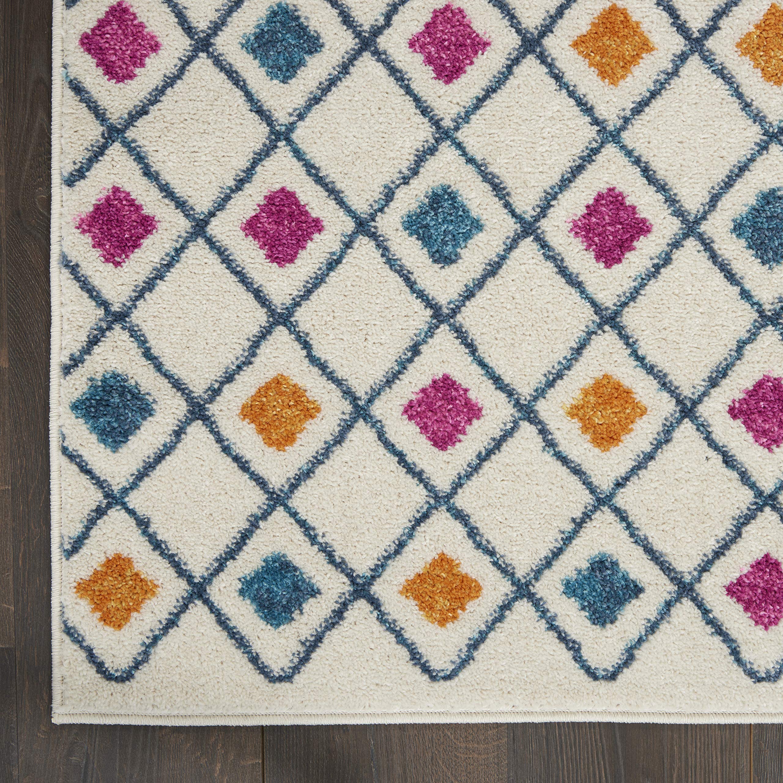 Nourison Passion Bohemian Ivory/Multi 5'3