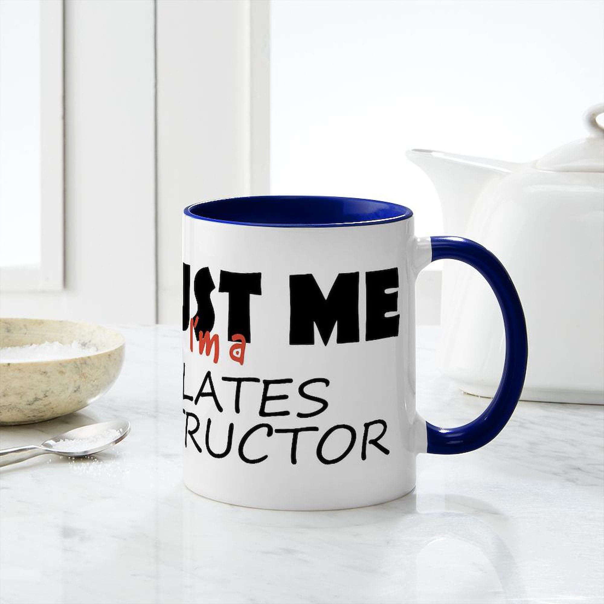 Pilates Instructor Coffee Mug - 11 oz (325 ml) Ceramic Tea Cup with Inspirational Quote - Perfect Gift for Yoga & Fitness Teachers, Office Use, or Morning Coffee Routine