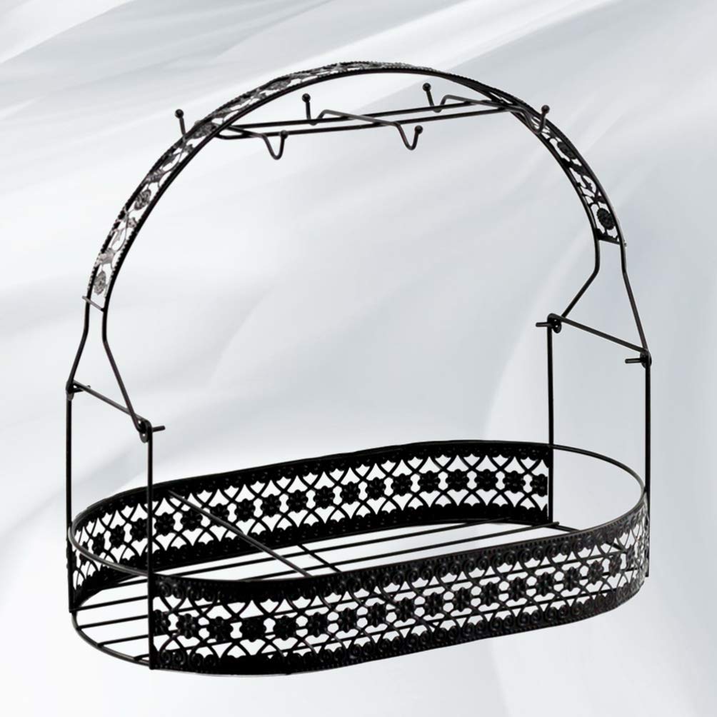 Operitacx Storage Basket & Cup Organizer - 3-Tier Cup Shelf & Rack for Kitchen, Bathroom, Office Organization - Perfect for Mugs, Spices, Beauty Products & More
