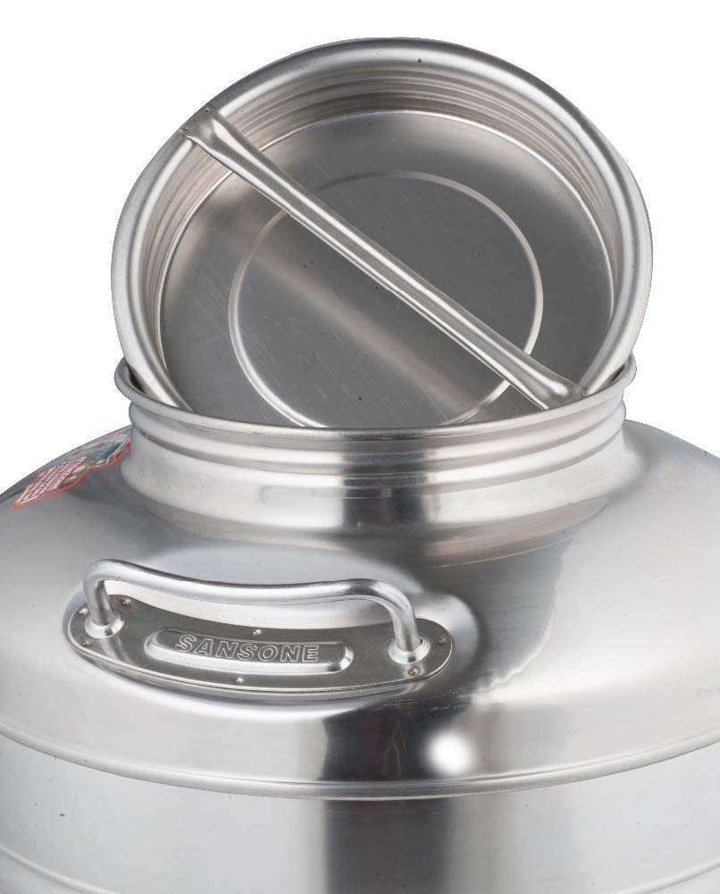 Stainless Steel Water Dispenser with Spigot - 1.32 Gallon (5 Liter) - Silver | Countertop Drinking Water Container for Home, Office & Outdoor Use
