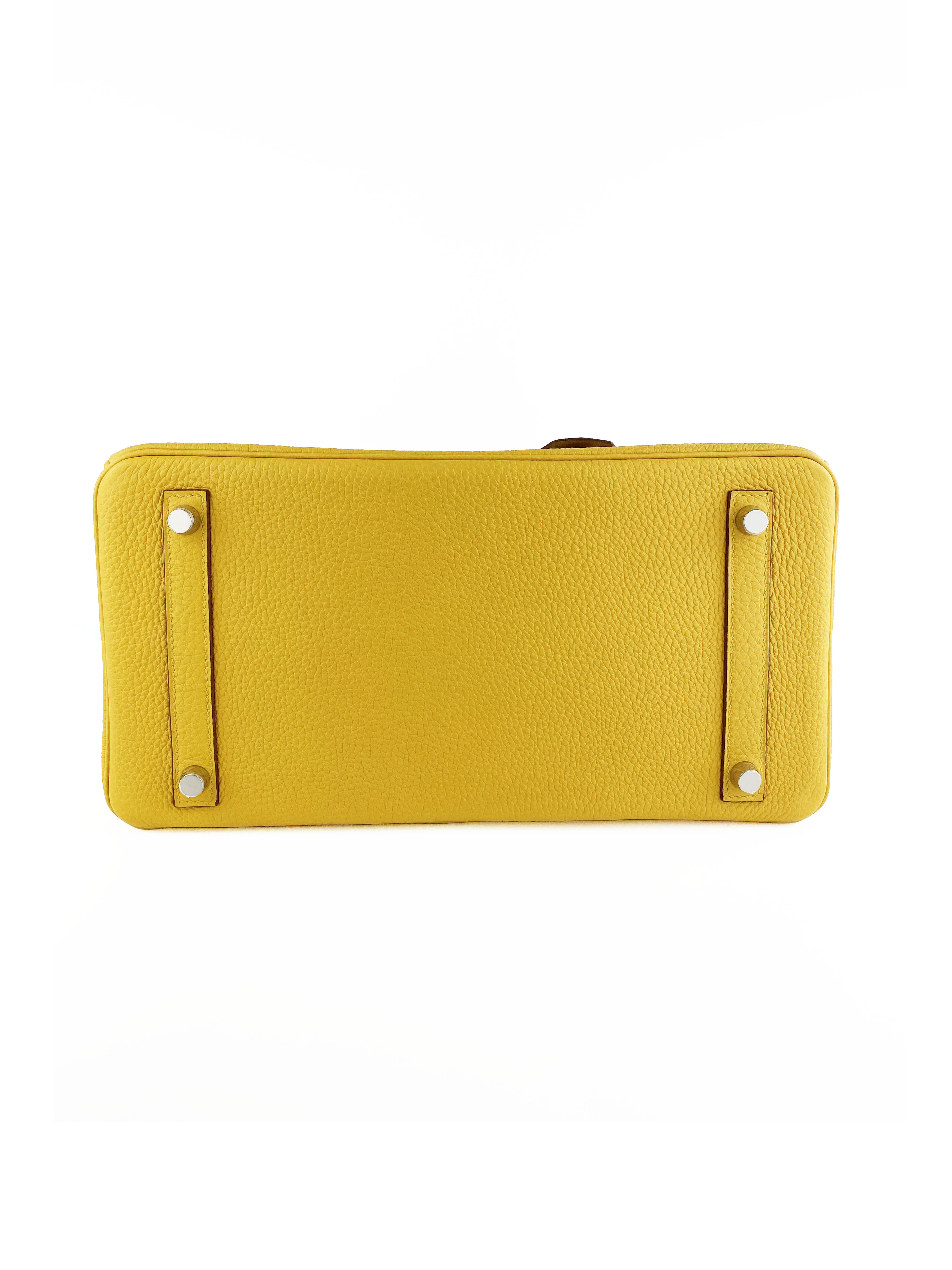 Hermes Jaune Amber Birkin 30 Bag - Authentic Luxury Handbag for Women | Perfect for Work, Travel & Special Occasions