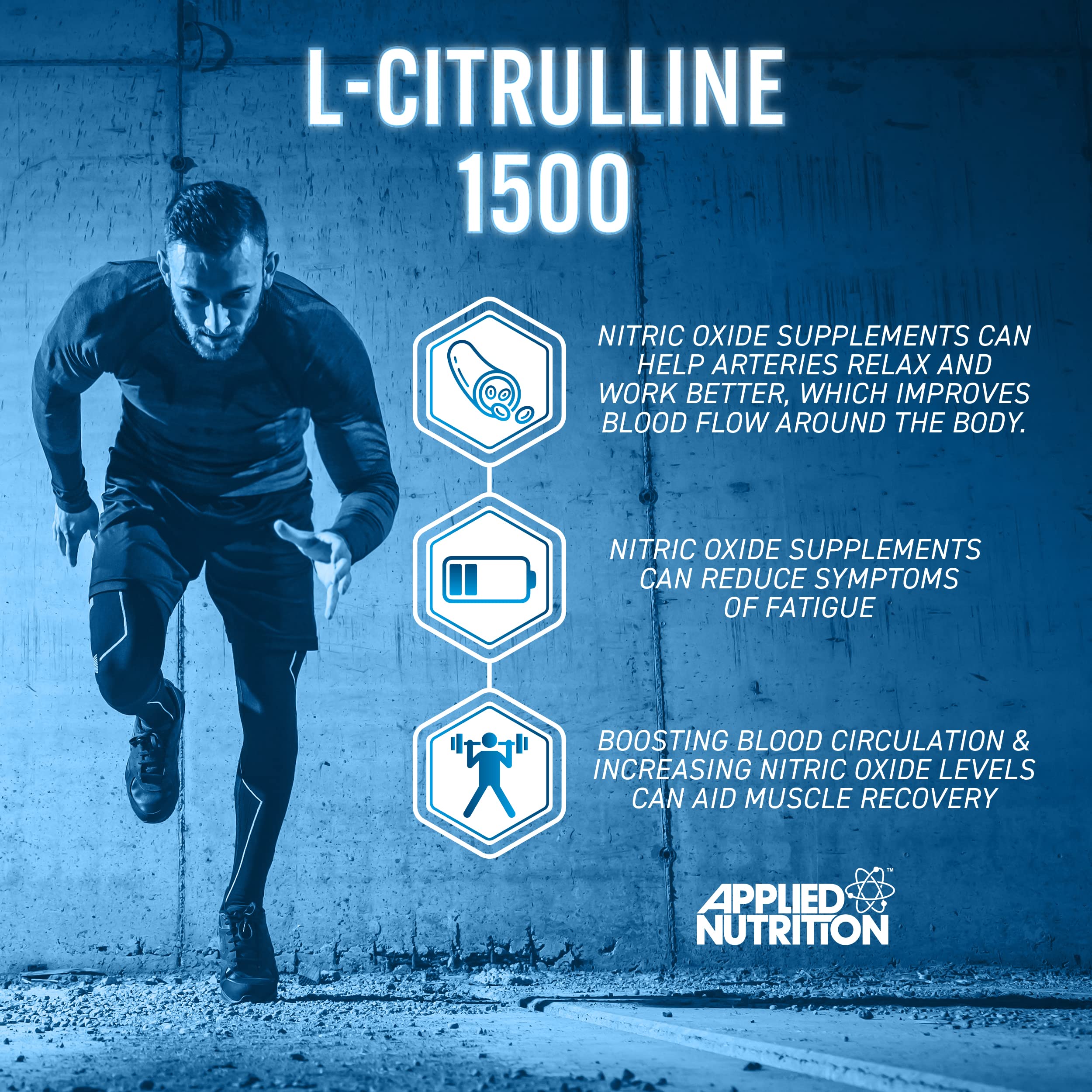 Applied Nutrition L-Citrulline 120 Capsules – Premium Amino Acid Supplement for Muscle Recovery, Energy Boost & Heart Health | Ideal for Athletes, Bodybuilders & Fitness Enthusiasts