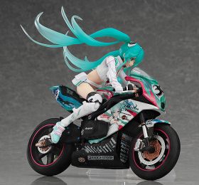 Figma #250 Hatsune Miku Racing 2014 EV Mirai Version Anime Action Figure - Collectible Japanese Vocaloid Character Model for Display & Gaming Enthusiasts