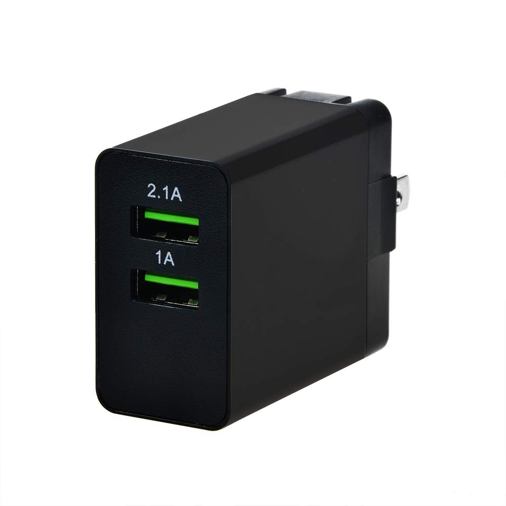 SLLEA Travel Wall Charger with 2 USB Ports - Power Supply for Pandigital PANSCN08 PANSCN09 PANSCN10 Handheld Portable Wand Scanner - Perfect for Home, Office & Travel Charging Needs