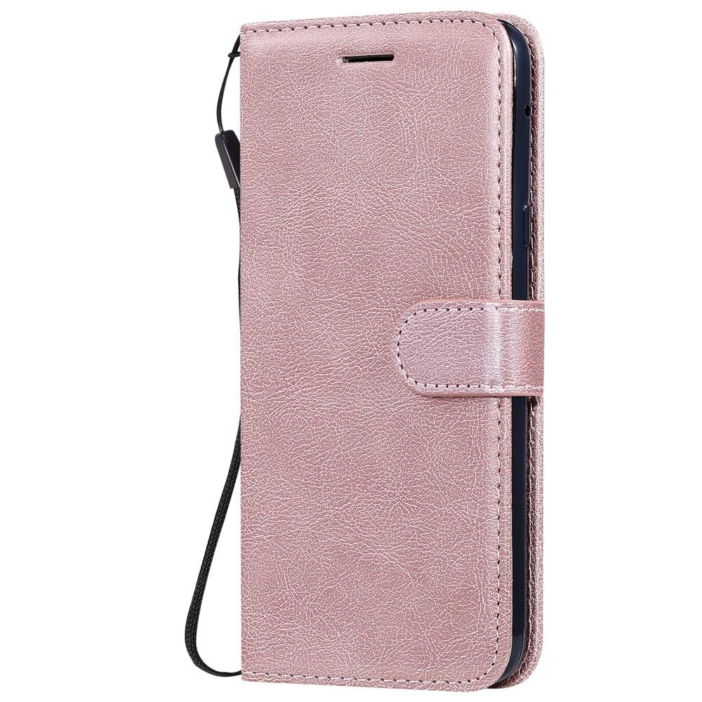 Premium PU Leather Magnetic Flip Wallet Case for Samsung Galaxy A12/A13 - Rose Pink | Slim Protective Phone Cover with Card Slots & Secure Magnetic Clasp | Perfect for Daily Use, Travel & Business Meetings