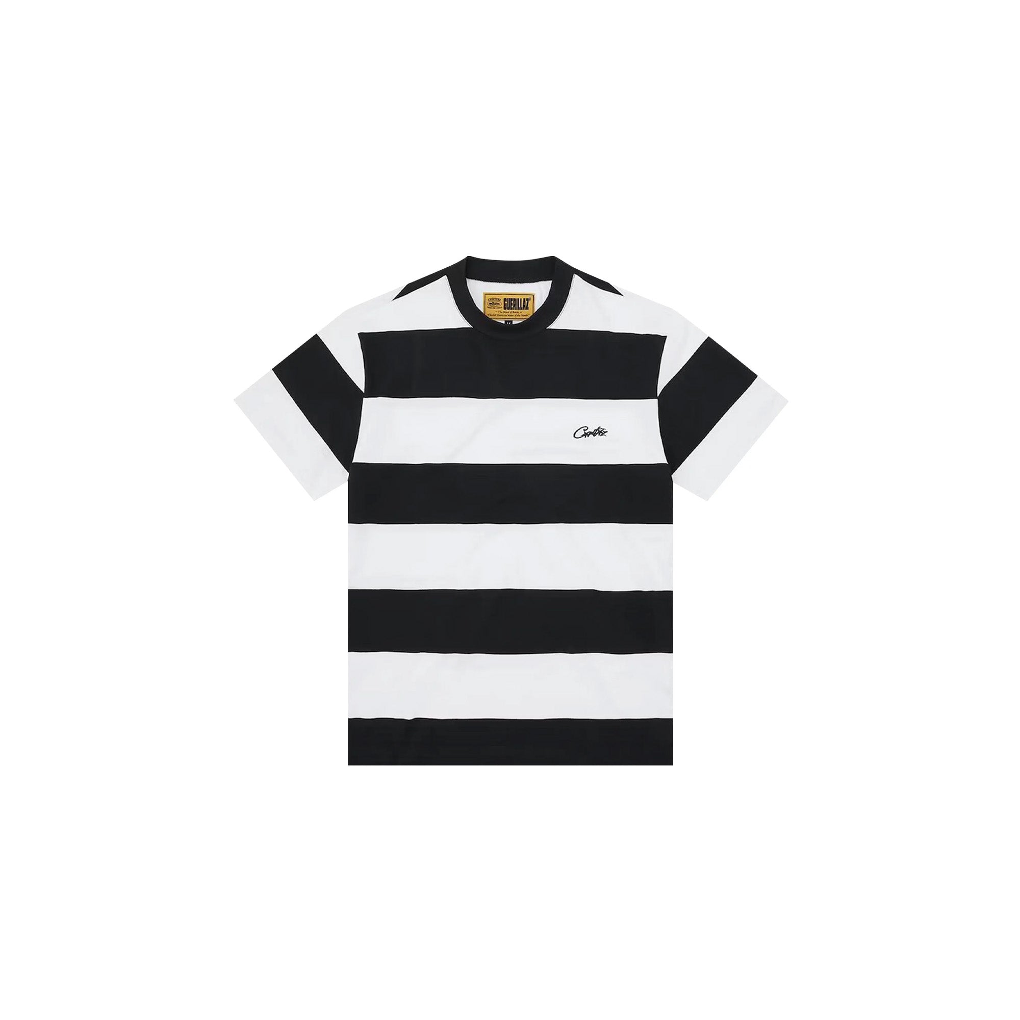Corteiz Black Striped T-Shirt for Men & Women | Trendy Casual Streetwear | Perfect for Everyday Wear, Outings & Fashion Statements
