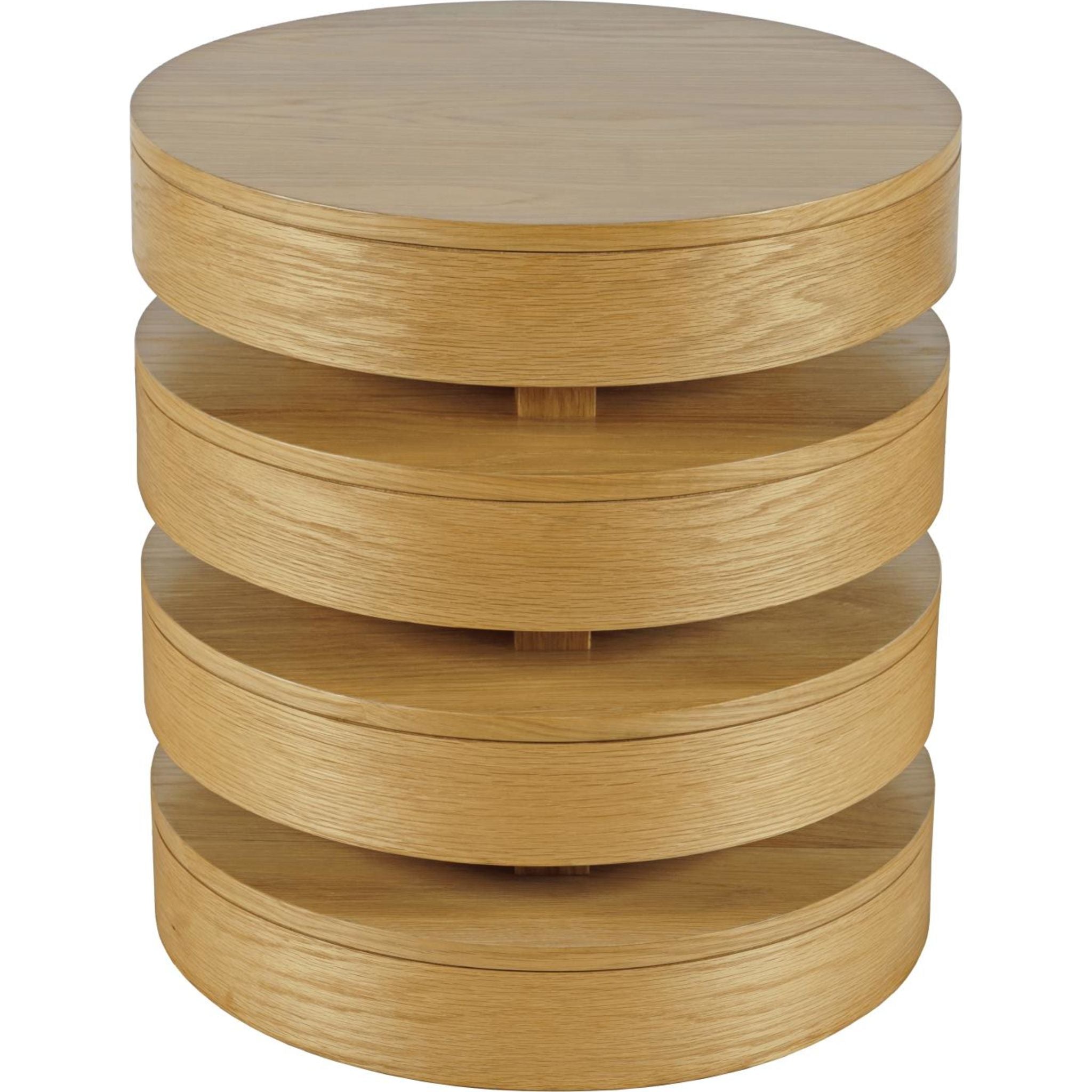 Brix Espresso End Table - Modern Side Table for Living Room, Bedroom, or Office - Perfect for Holding Lamps, Books, and Decor