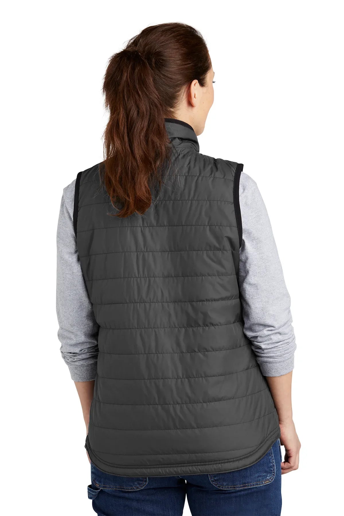 Carhartt Women's Gilliam Vest - Shadow Grey, Lightweight Quilted Insulated Jacket for Outdoor Work & Hiking | AllEarth Renewables
