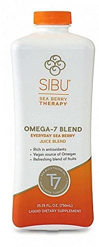 Sibu Blend Sea Buckthorn Fruit Juice - Omega 7 Rich Superfood Puree Mixed with Antioxidant Fruit Juice - Natural Omega 7 Supplement for Skin Health, Digestion & Immune Support - Perfect for Smoothies, Wellness Shots & Daily Nutrition Boost