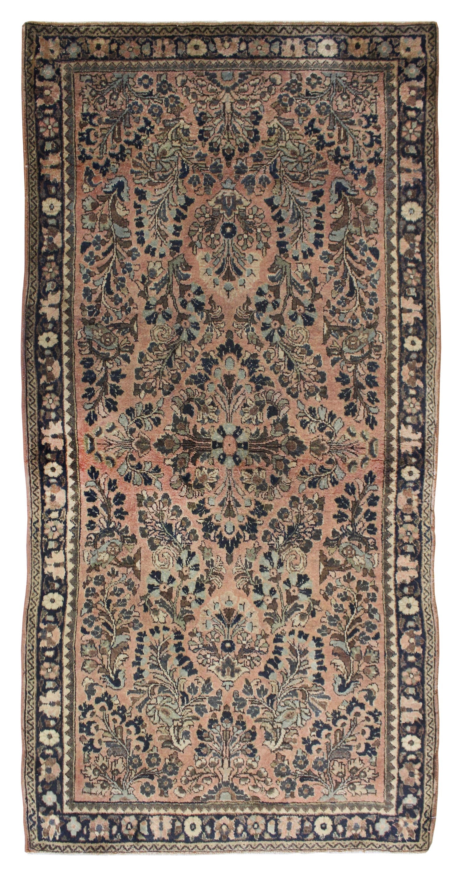 Antique Sarouk Handwoven Traditional Persian Rug - J66244 - Perfect for Living Room, Bedroom & Home Decor