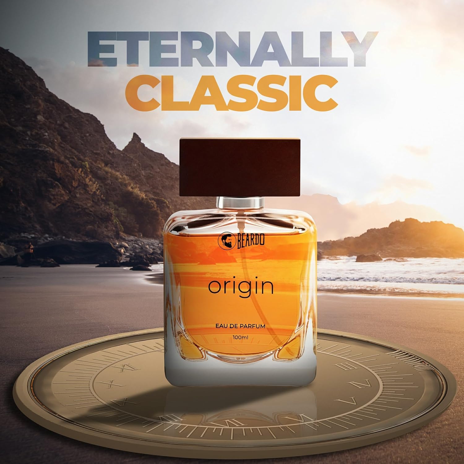 Beardos ORIGIN Eau de Parfum for Men - 100ml | Long Lasting Musky & Aquatic Cologne | Date Night & Special Occasion Fragrance | Ideal Gift for Him | Perfect for Work, Evening Events & Romantic Outings