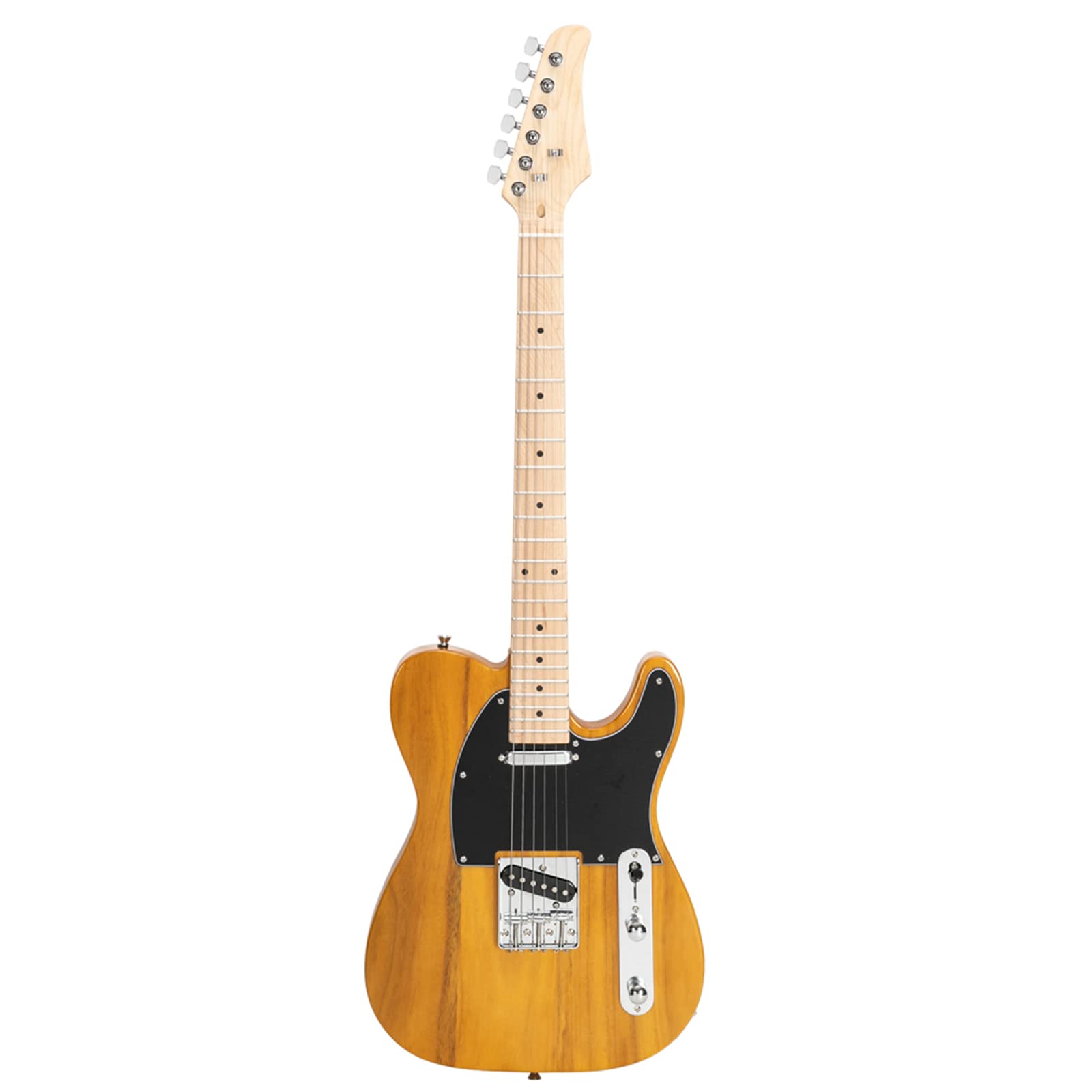 Premium Trlec Maple Fingerboard Electric Guitar with SS Pickup in Transparent Yellow - Perfect for Rock, Blues & Stage Performances