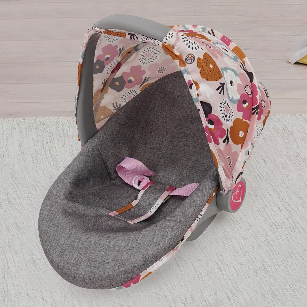 509 Crew Melange Flora 3-in-1 Doll Car Seat - Vibrant Play Accessory for Kids Age 3+ | Perfect for Pretend Play, Travel & Indoor Activities