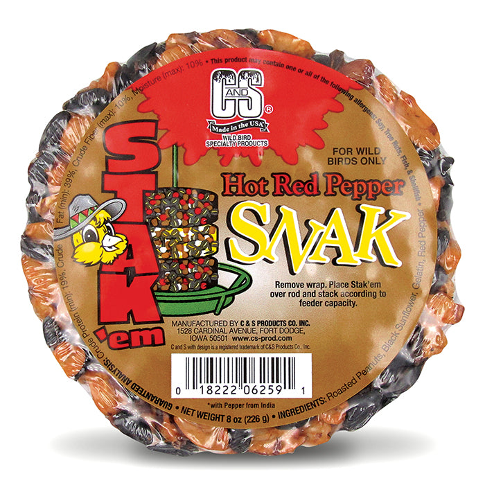 Hot Red Pepper Snak™ Stak'em - Spicy Snack Stacking Game Set of 4 - Perfect for Family Game Nights & Party Entertainment