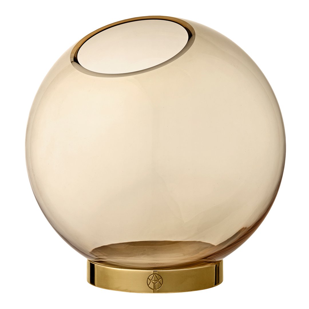 Globe Vase with Stand - Set of 4 - Decorative Glass Vase for Home, Office, Wedding Centerpiece, and Gift Giving