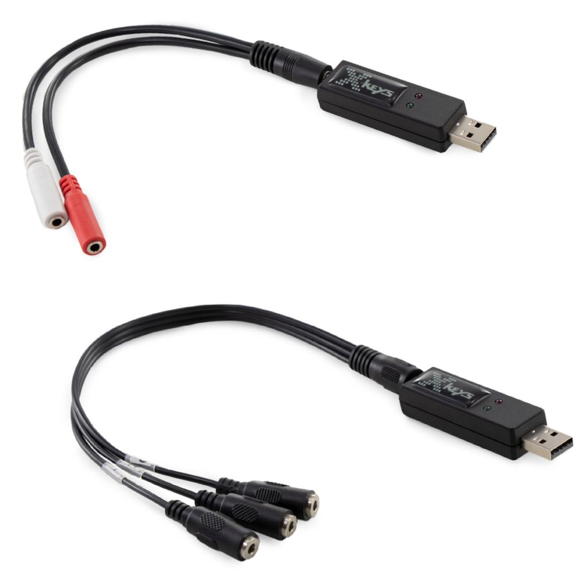 X Keys USB 3.0 Switch Interface - 4 Port KVM Switch for PC, Mac, Laptop - High-Speed Data Transfer & Device Sharing for Home Office, Gaming & Workstations