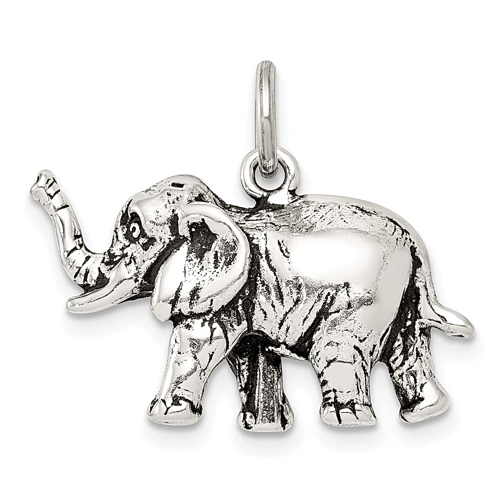 925 Sterling Silver Elephant Charm Necklace for Women - Elegant Animal Jewelry Pendant Gift for Her - Perfect for Birthdays, Anniversaries & Everyday Wear