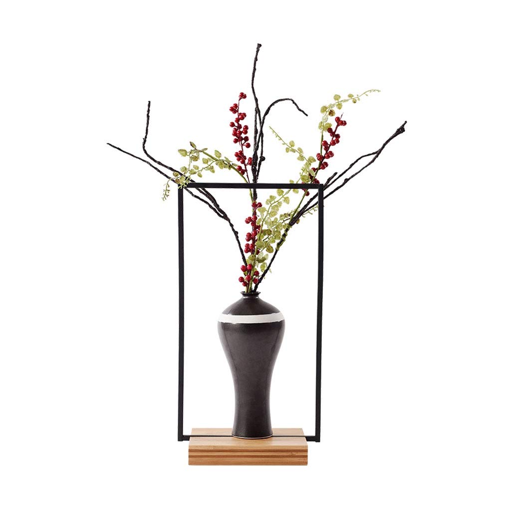 Chinese Zen Style Artificial Flower Set with Dry Wood Branches & Ceramic Vase - Elegant Bonsai Decor for Home, Office, Hotel, Wedding | Tall Floor Vase for Villa, Living Room, Bedroom Decoration