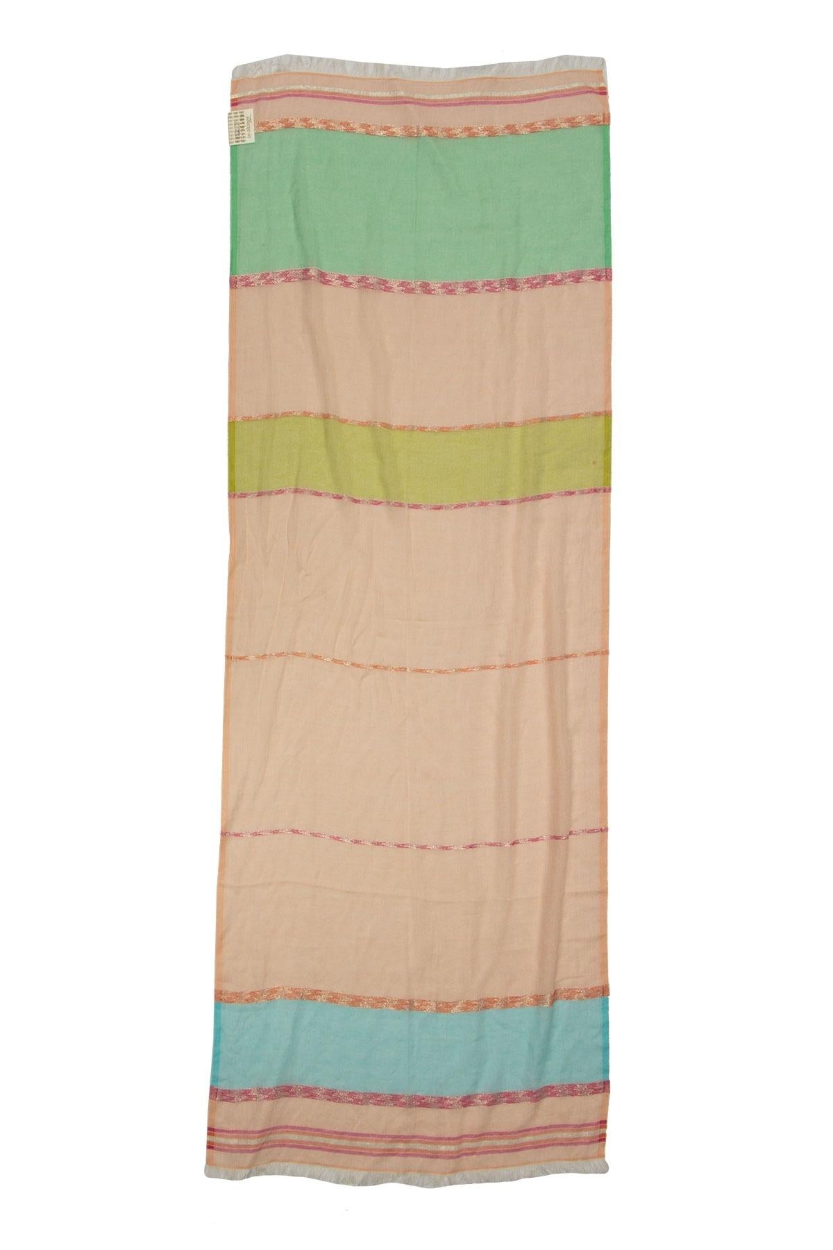 Lightweight Striped Summer Scarf for Women - Soft Breathable Fashion Accessory - Perfect for Beach, Travel and Outdoor Activities