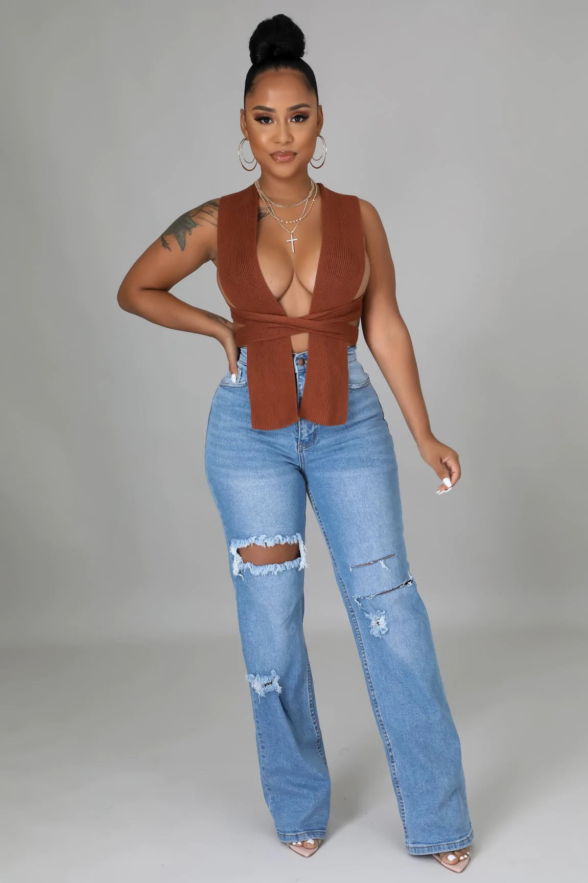 Anahi Jeans for Women - High Waist Skinny Denim Pants | Stretch Comfort Fit | Perfect for Casual Wear, Office & Night Out