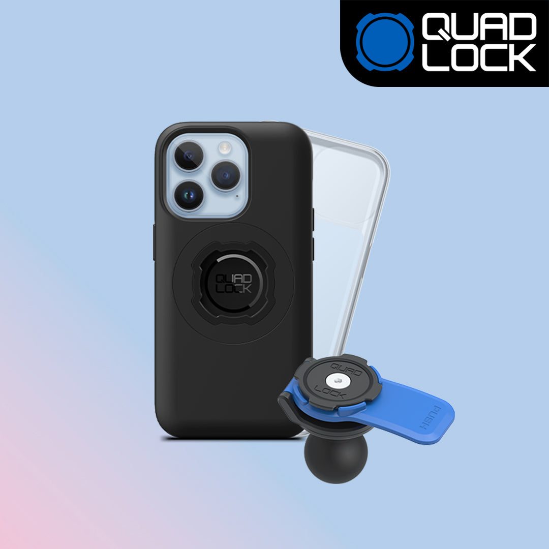1 Ball Motorcycle Phone Mount Kit - Universal Adjustable Handlebar Holder for iPhone & Smartphones - Perfect for GPS Navigation & Hands-Free Riding