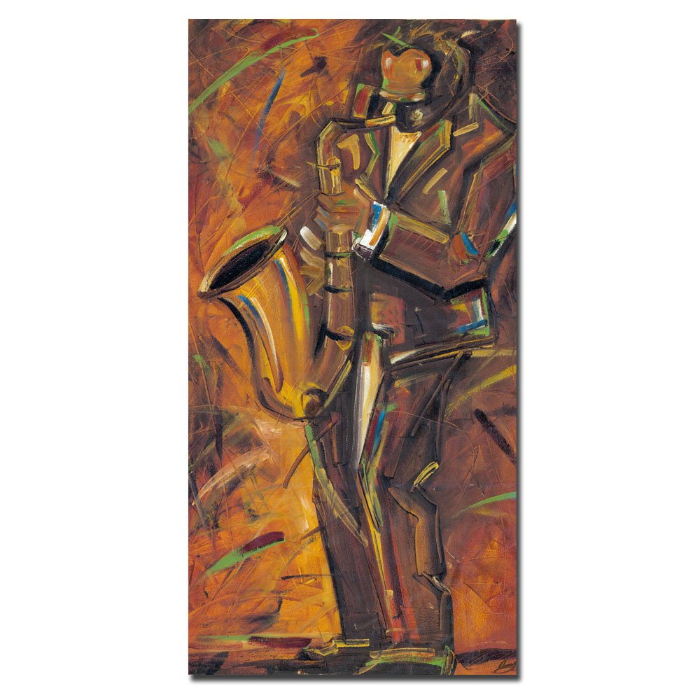 Joarez Jazz II Canvas Art Print - 10x19 Inches - Modern Wall Decor for Living Room, Bedroom & Office - Trademark Art Collection