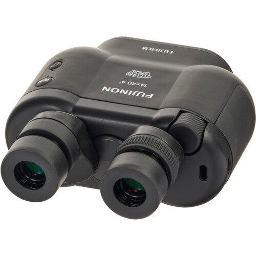 Fujinon 14x40 TSX1440 Techno Stabi Image Stabilized Binoculars - High Power Zoom Binoculars with Advanced Stabilization for Bird Watching, Hunting, and Outdoor Adventures (Black)