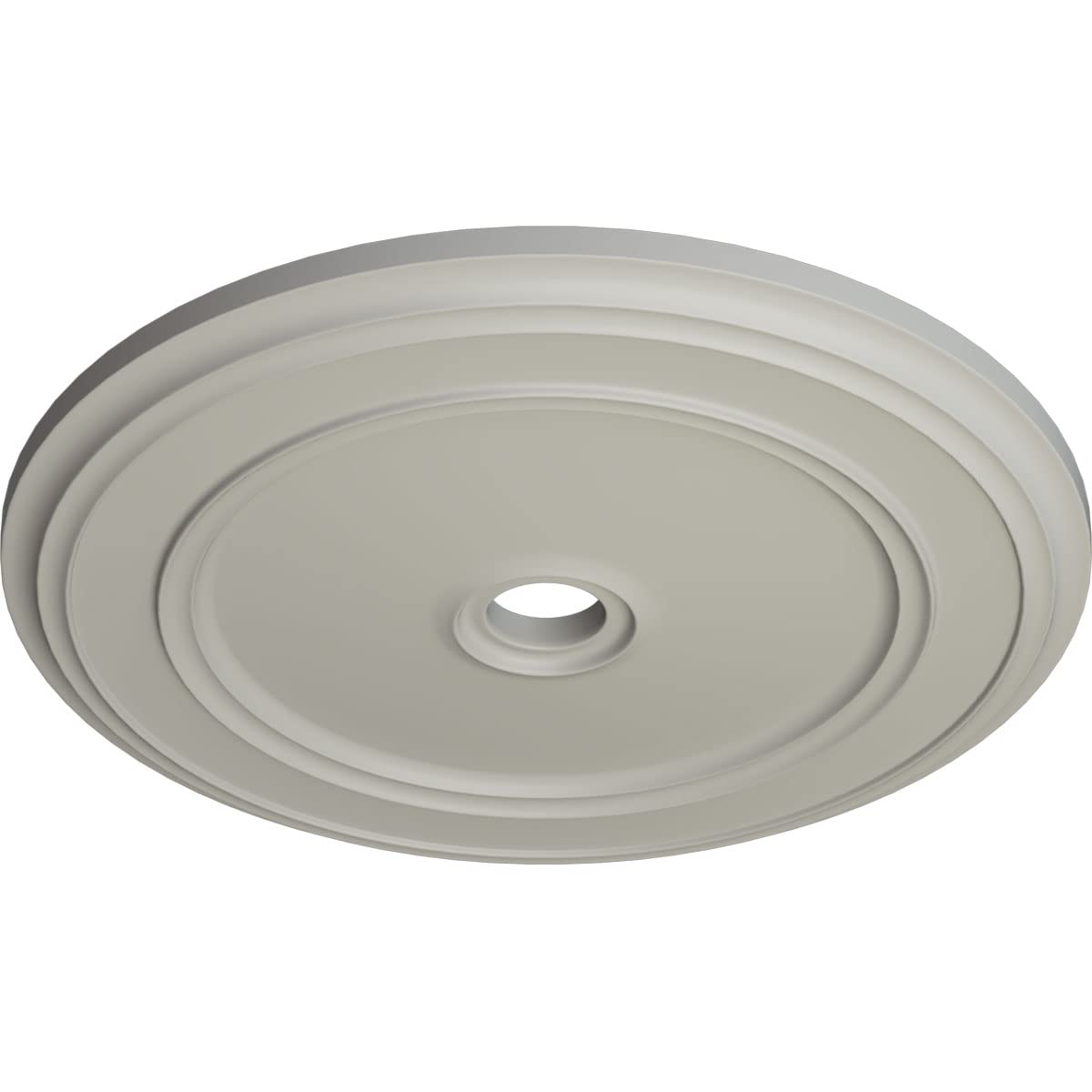 Ekena Millwork 41 Inch Classic Ceiling Medallion - Hand-Painted Cream Finish, 41 1/8