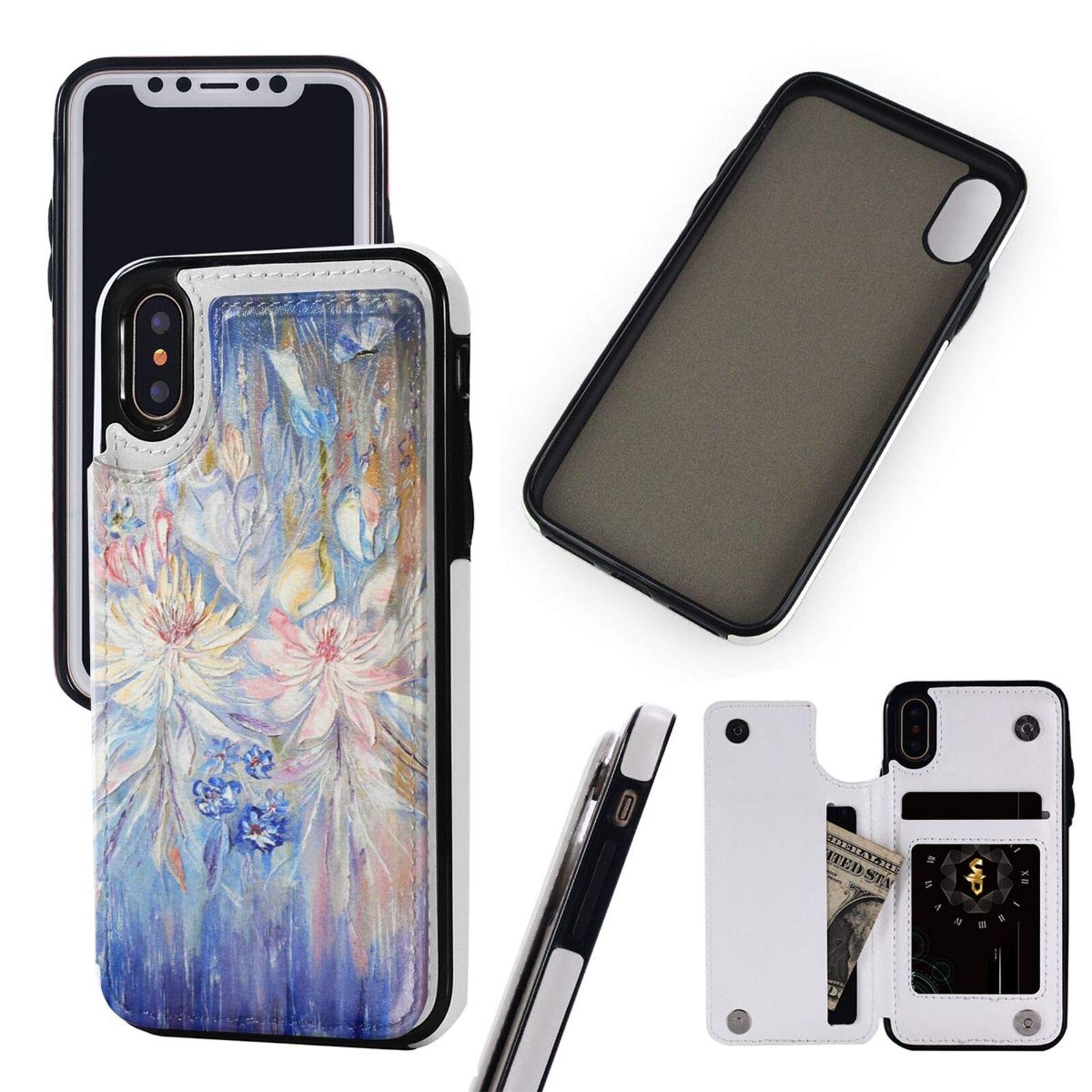 Personalized Leather iPhone XR Wallet Case - Custom Photo PU Leather Phone Cover with Card Holder & Magnetic Clasp | Shockproof Drop Protection | Perfect for Everyday Use, Travel & Business