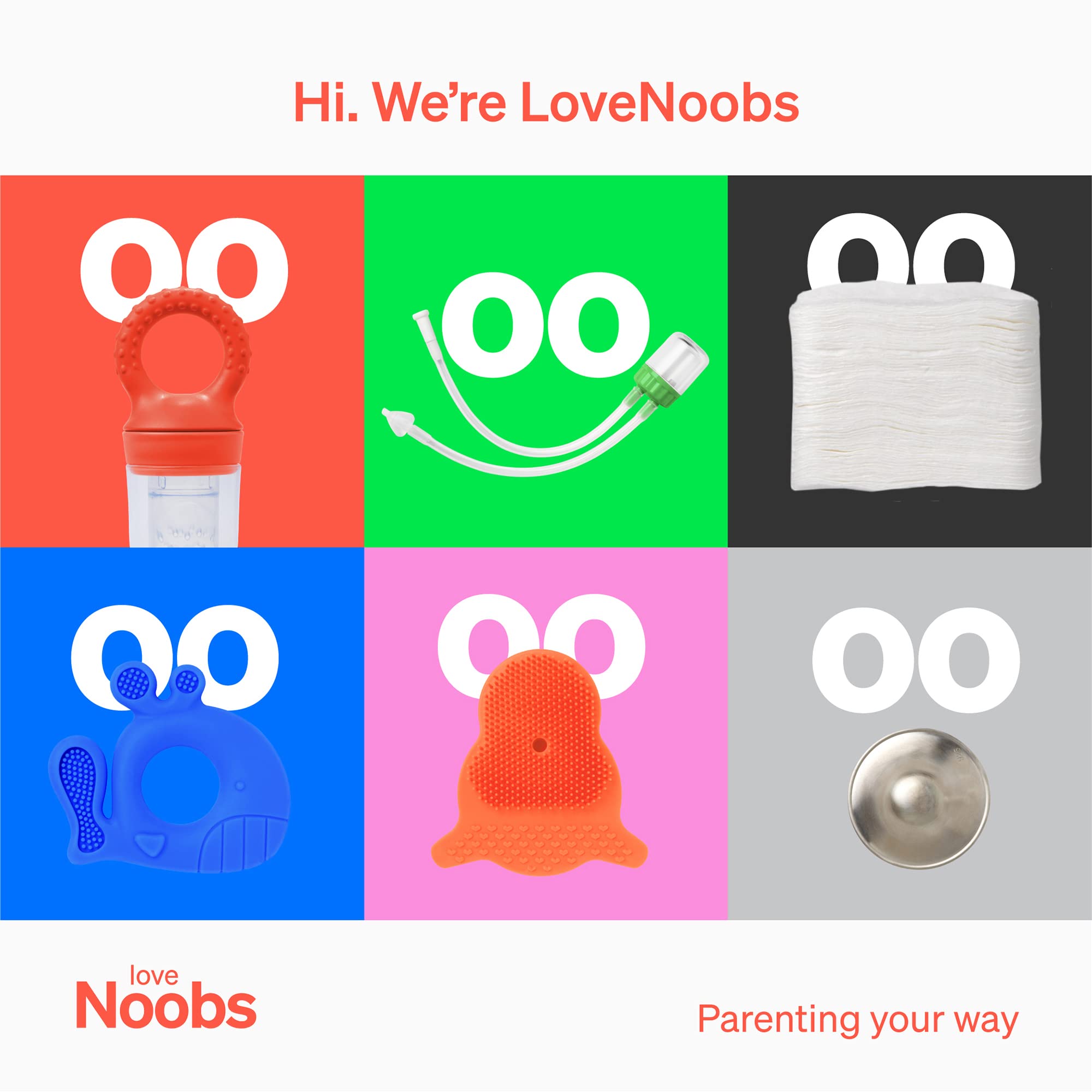 LoveNoobs™ 2-Pack Silicone Baby Food Freezer Tray - 10 Cup Popsicle Mold & Feeder for Homemade Baby Food, Breastmilk Storage - BPA-Free, Dishwasher Safe - Perfect for Baby-Led Weaning & Healthy Snacks (Red)