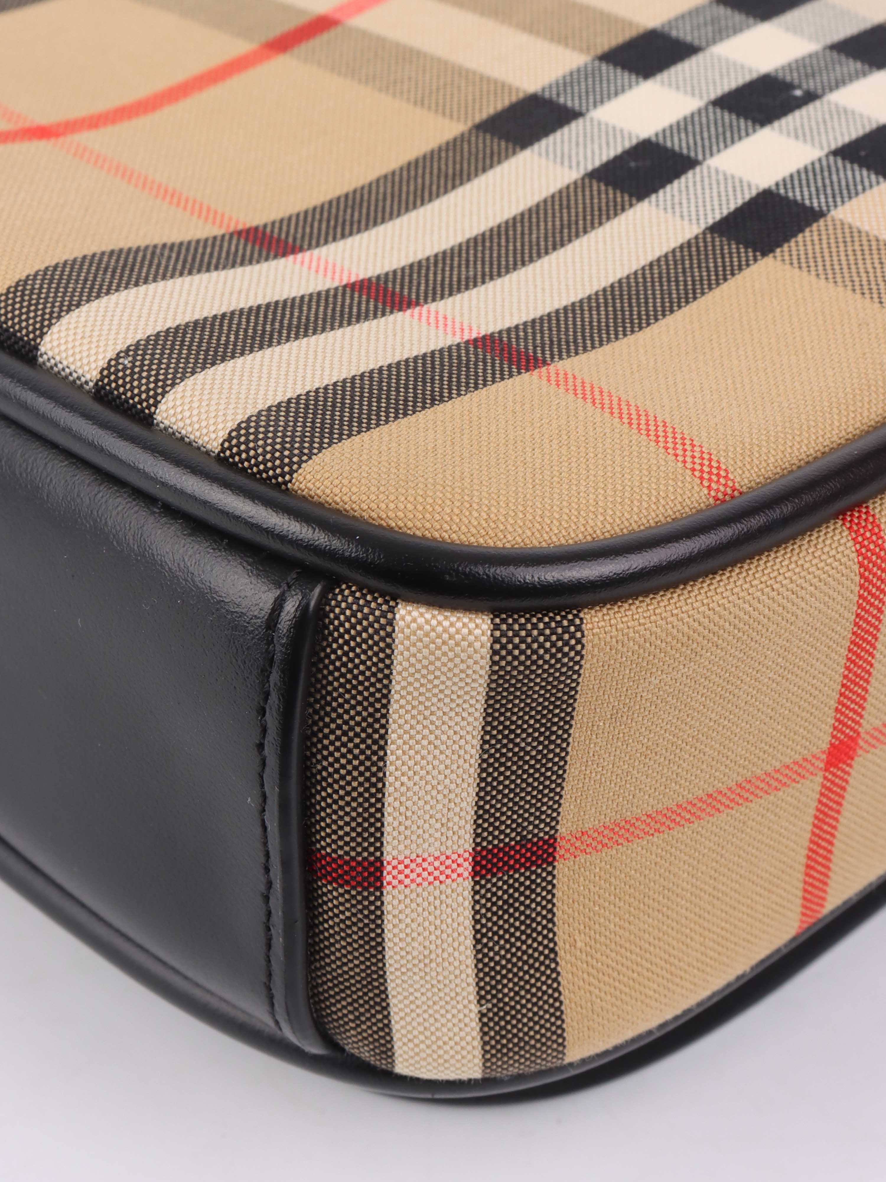 Burberry Vintage Check Leather Crossbody Bag - Stylish Designer Handbag for Women, Perfect for Everyday Use, Travel & Casual Outings