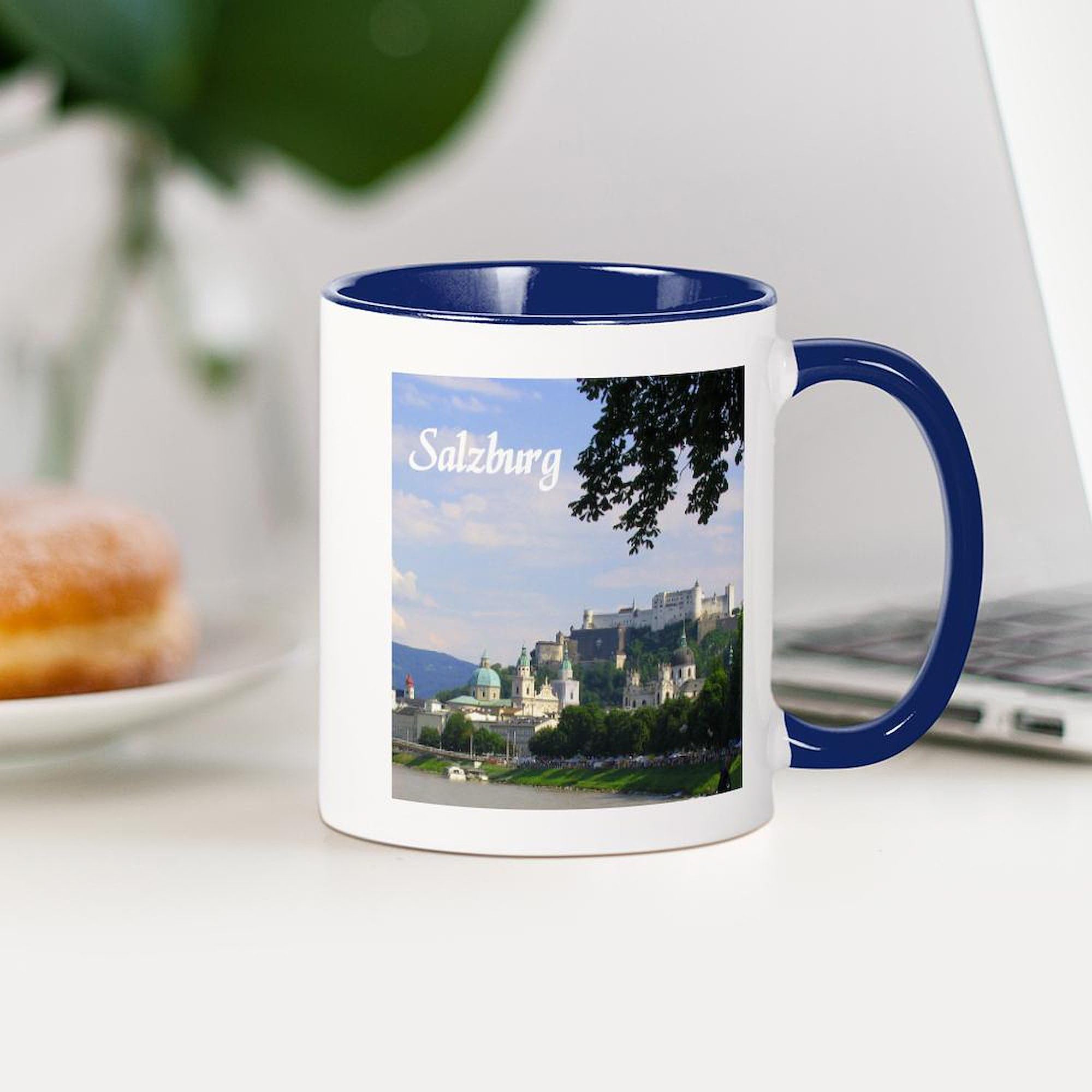 Salzburg Souvenir Coffee Mug - 11 oz (325 ml) Ceramic Travel Mug for Tea & Coffee - Perfect Gift for Austria Lovers & Home Office Use