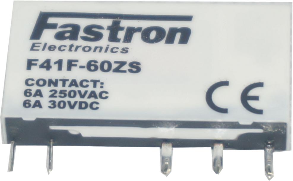 F41F 60ZS Slimline Relay 60VDC 6Amp for 240VAC Coil Socket - Ideal for Industrial Automation, HVAC Systems & Electrical Control Panels