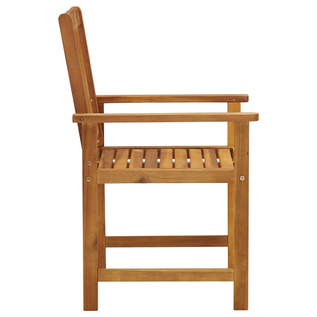 FAMIROSA 4-Piece Solid Acacia Wood Patio Chairs Set - Durable Outdoor Furniture for Garden, Poolside & Backyard (62 lbs) - Perfect for Relaxing, Entertaining & Outdoor Dining