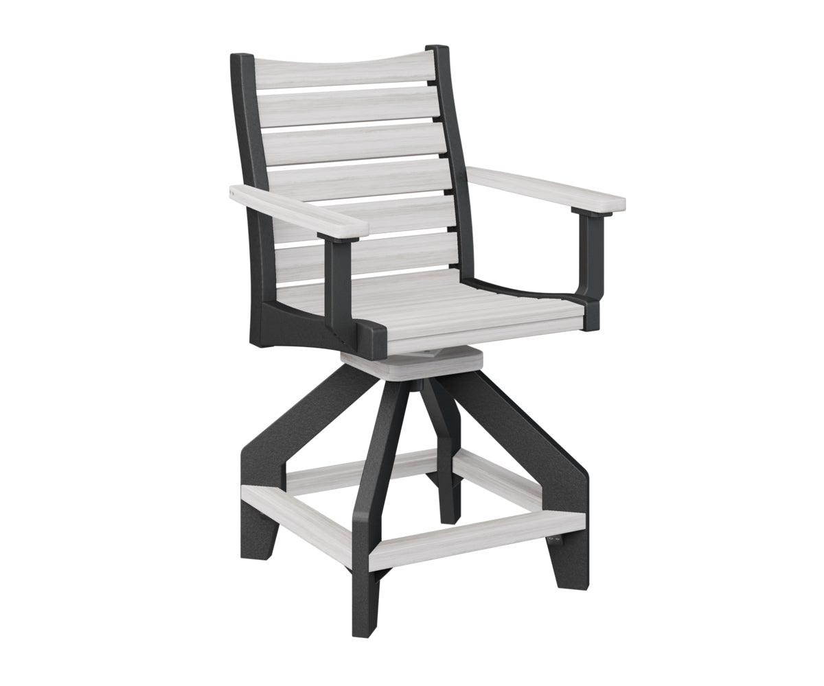 Berlin Gardens Bristol Swivel Counter Chair - Adjustable Height Bar Stool with 360° Rotation, Padded Seat & Backrest - Perfect for Kitchen Islands, Breakfast Bars & Home Decor