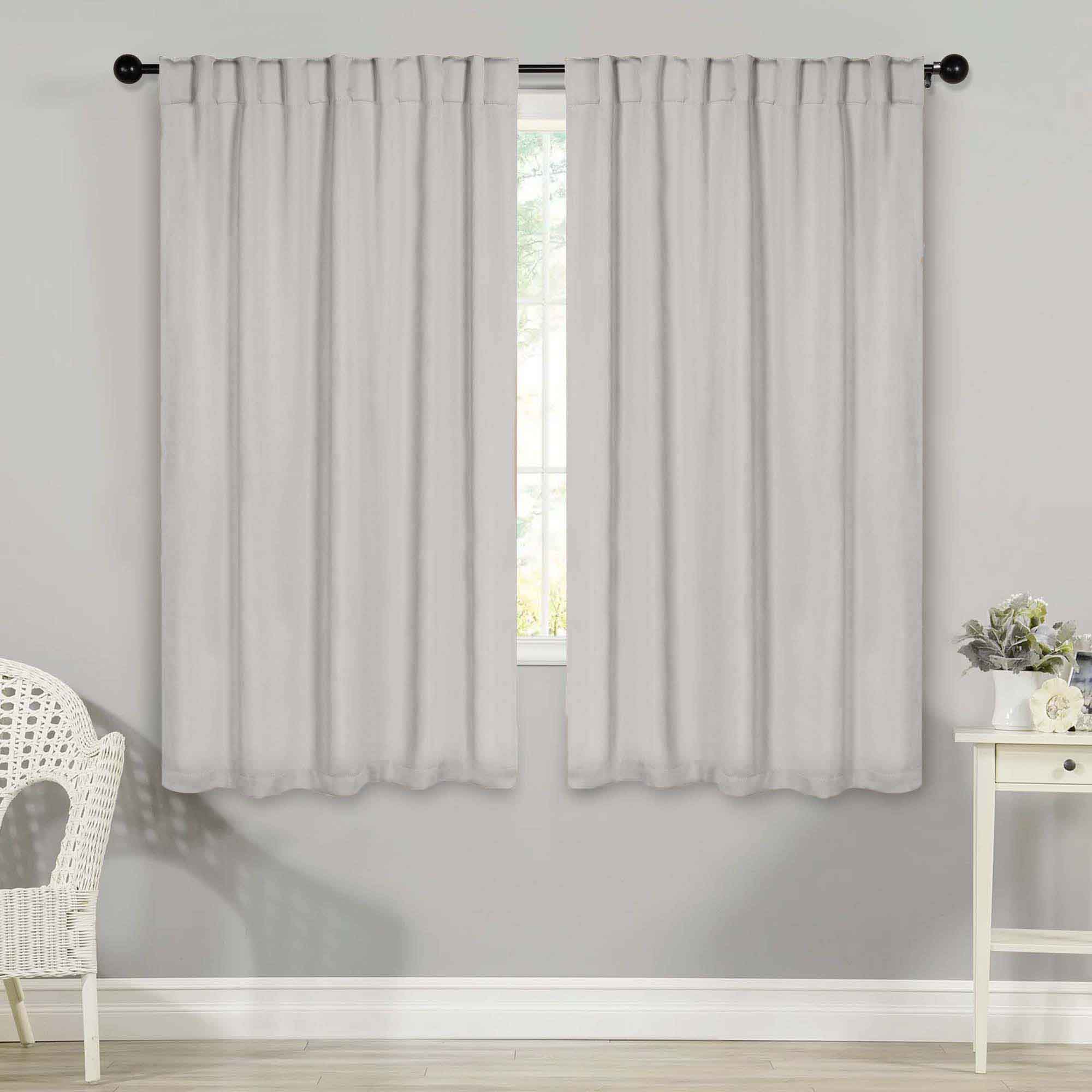Premium Blackout Curtains for Bedroom - Thermal Insulated Room Darkening Drapes with Back Tabs (Set of 2 Panels) - Perfect for Home Theater, Nursery & Shift Workers