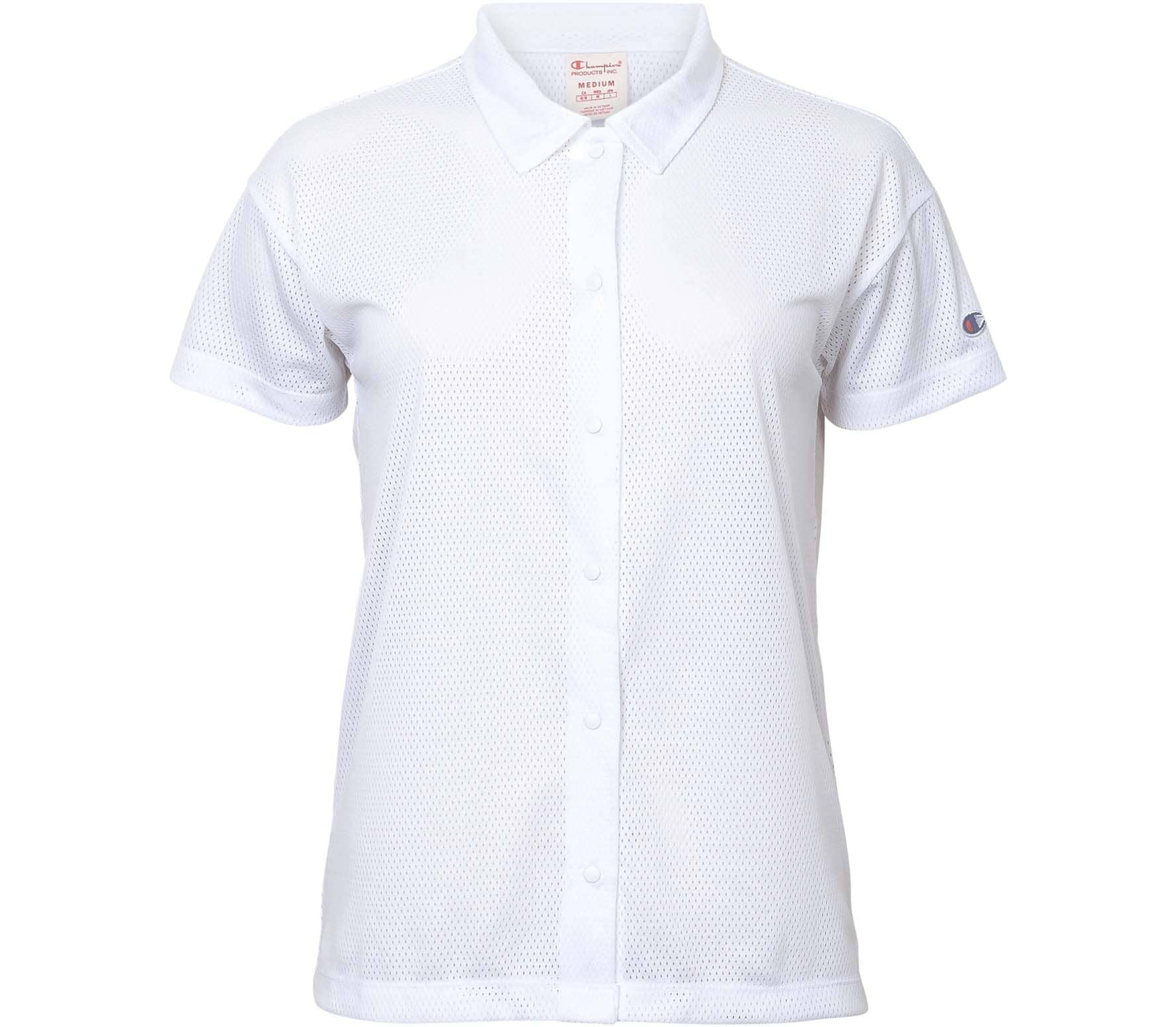 Champion Vintage Logo T-Shirt for Women - Soft Cotton White Tee - Casual Wear, Gym, Street Style & Everyday Outfits